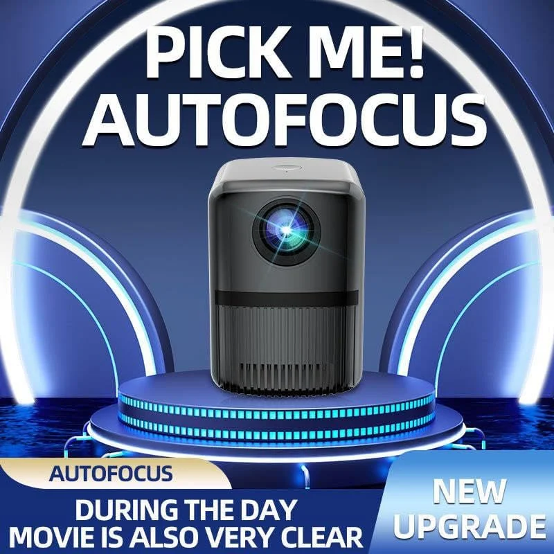 پروژکتور 4K استولا HT01 Pro - نمایشگر هوشمند فول اچ دی 1920p با وای فای 5G و HDR، پروژکتور قابل حمل سازگار با اندروید برای سینمای خانگی، فیلم، بازی و استفاده در فضای باز