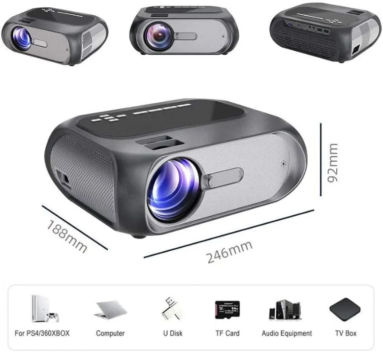 پروژکتور مینی T7 - پروژکتور اندروید HD قابل حمل