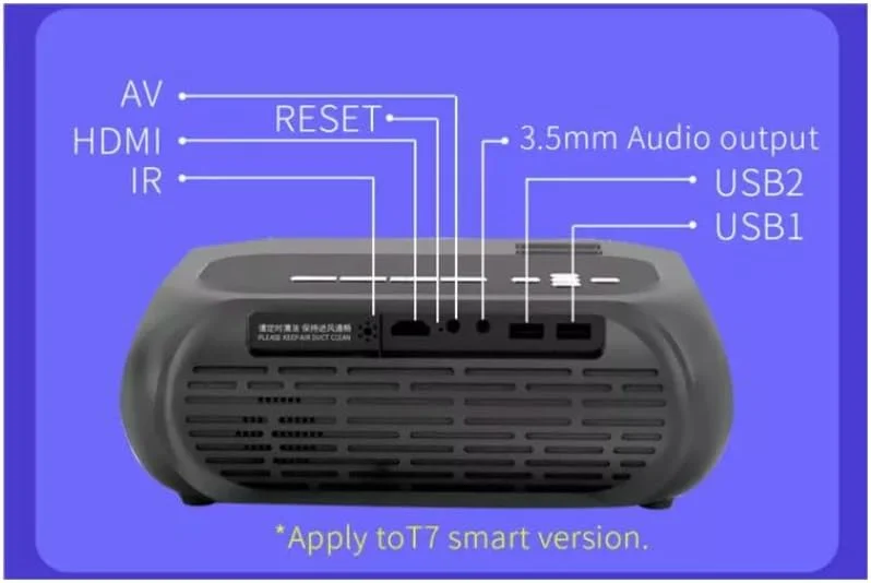 پروژکتور مینی T7 - پروژکتور اندروید HD قابل حمل