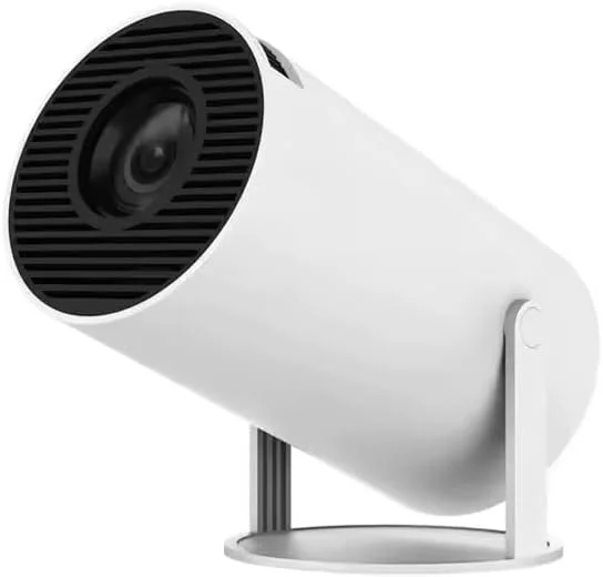 پروژکتور مینی Ultra HD، طراحی استوانهای قابل حمل، سفید پروژکتور مینی Ultra HD، طراحی استوانهای قابل حمل، سفید