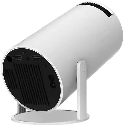 پروژکتور مینی Ultra HD، طراحی استوانهای قابل حمل، سفید پروژکتور مینی Ultra HD، طراحی استوانهای قابل حمل، سفید