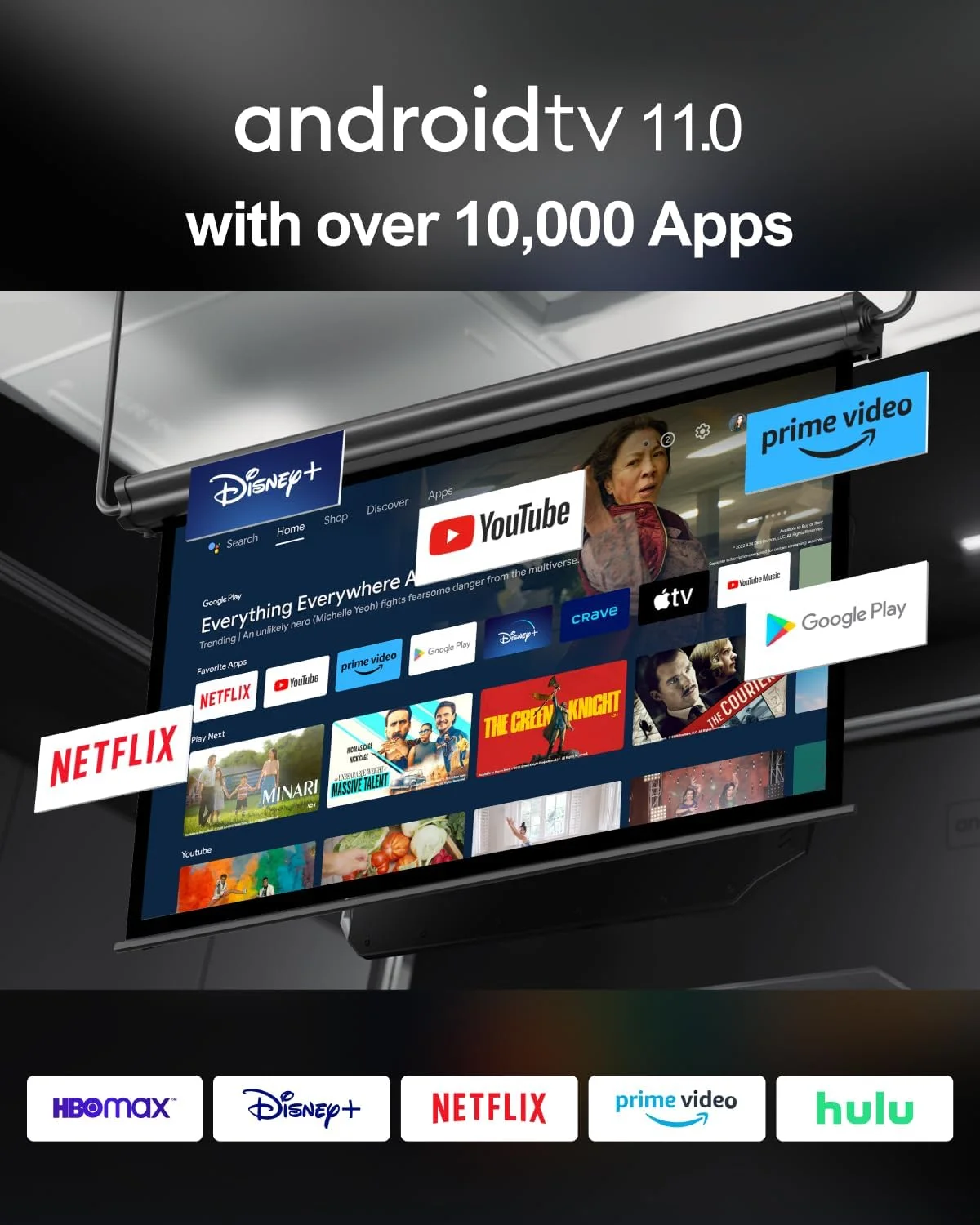 پروژکتور ULTIMEA Android TV 11.0 با نتفلیکس، پروژکتور قابل حمل 4K پروژکتور ULTIMEA Android TV 11.0 با نتفلیکس، پروژکتور قابل حمل 4K