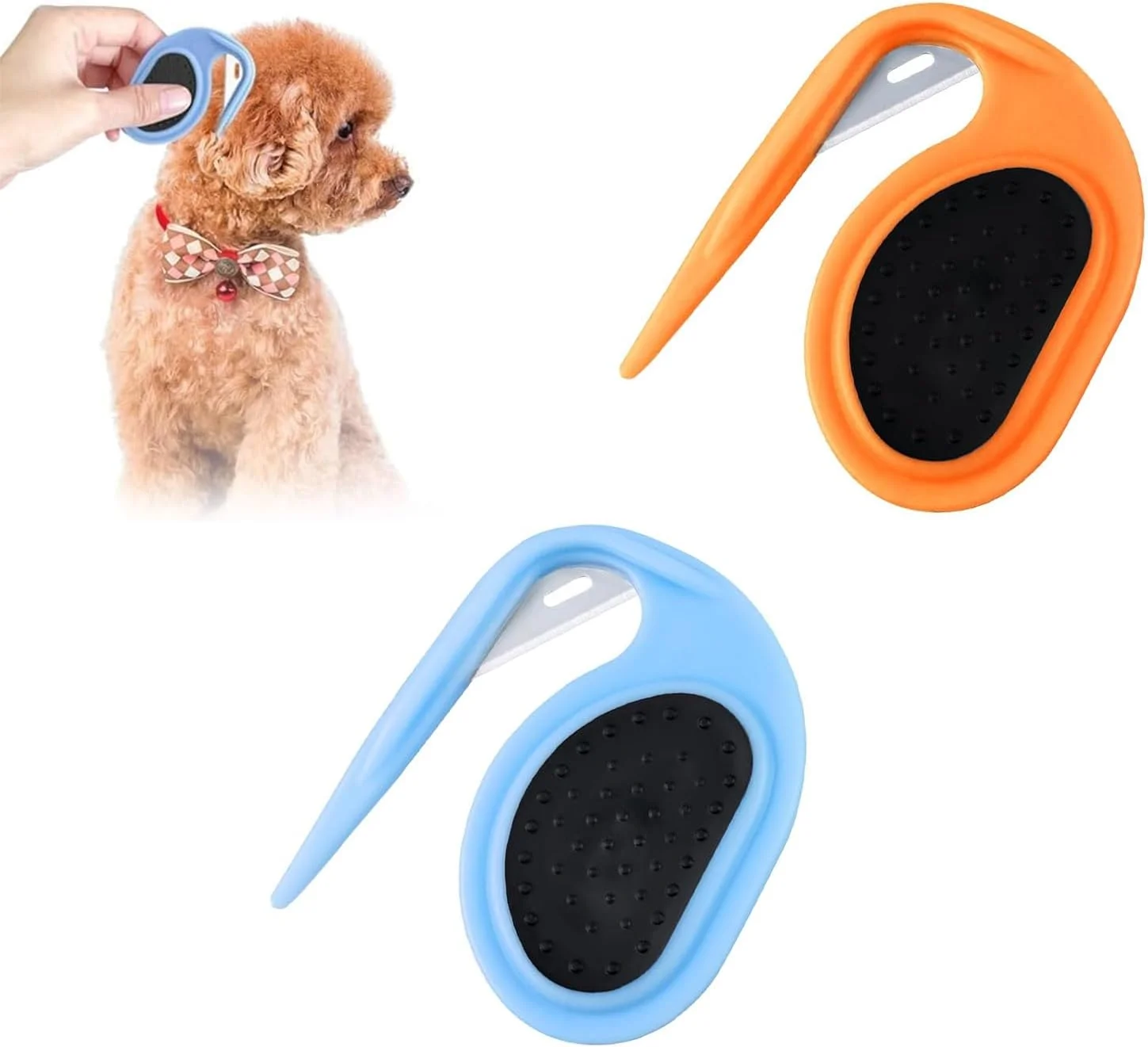 ابزار گره باز کن حیوانات خانگی WYYDZHTER، شانه گره باز کن سگ، شانه گره باز کن گربه، شانه باز کننده گره حیوانات خانگی، ابزار نظافت حیوانات خانگی، نامه بازکن، برش کاغذ کادو، 2 عدد