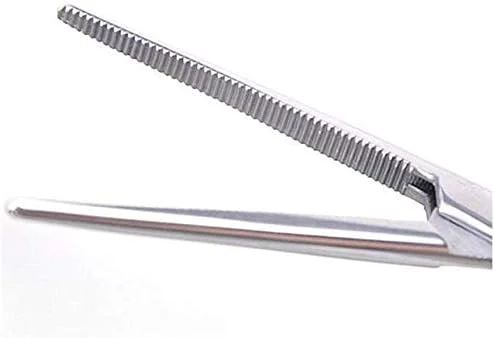 فورسپس هموستات WUWYOUWL، قیچی موی گوش سگ و گربه استیل ضد زنگ، ابزار قیچی ماهیگیری (12.5 سانتی متر مستقیم)
