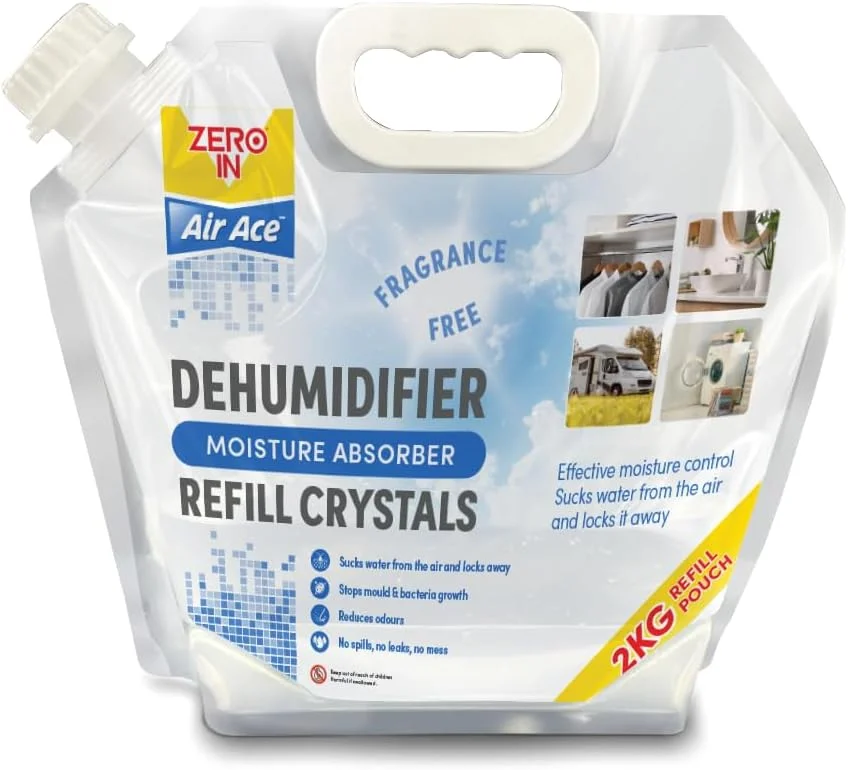کریستال های یدکی جذب رطوبت Zero In Damp Free - 2 کیلوگرم | کنترل رطوبت با عملکرد بالا برای رطوبت گیرها | جلوگیری از رطوبت، کپک و قارچ | ایده آل برای خانه، کمد لباس، انبار و زیرزمین کریستال های یدکی جذب رطوبت Zero In Damp Free - 2 کیلوگرم | کنترل رطوبت با عملکرد بالا برای رطوبت گیرها | جلوگیری از رطوبت، کپک و قارچ | ایده آل برای خانه، کمد لباس، انبار و زیرزمین