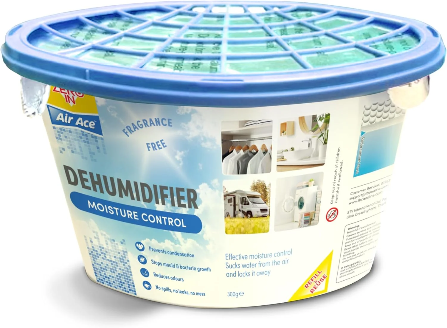 رطوبت گیر قابل شارژ Zero In - 300 گرم | بدون عطر | جذب کننده رطوبت برای کمد لباس، کمد دیواری، اتاق خواب و فضاهای ذخیره سازی | جلوگیری از کپک، قارچ و رطوبت | سازگار با محیط زیست و قابل استفاده مجدد رطوبت گیر قابل شارژ Zero In - 300 گرم | بدون عطر | جذب کننده رطوبت برای کمد لباس، کمد دیواری، اتاق خواب و فضاهای ذخیره سازی | جلوگیری از کپک، قارچ و رطوبت | سازگار با محیط زیست و قابل استفاده مجدد