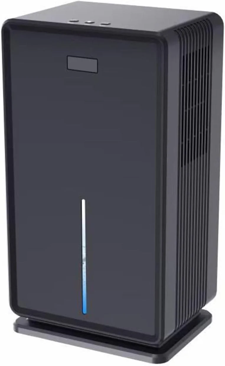 رطوبت گیر WTHOME، رطوبت گیر هوا برای اتاق خواب، ظرفیت بزرگ جذب رطوبت، خشک کننده رطوبت داخلی، رطوبت گیر خانگی 60 وات، مشکی