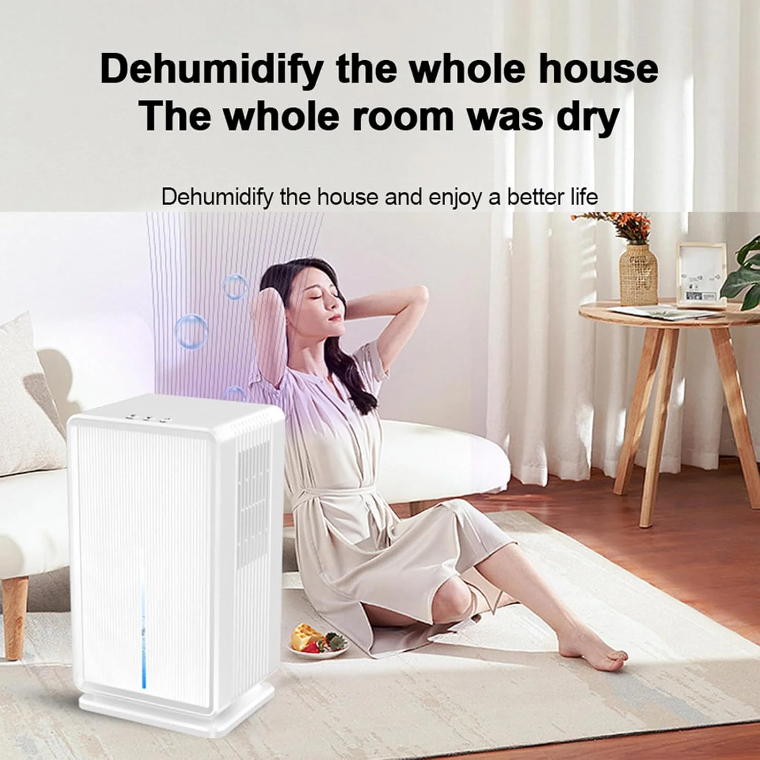 رطوبت گیر WTHOME، رطوبت گیر هوا برای اتاق خواب، ظرفیت بزرگ جذب رطوبت، خشک کننده رطوبت داخلی، رطوبت گیر خانگی 60 وات، مشکی رطوبت گیر WTHOME، رطوبت گیر هوا برای اتاق خواب، ظرفیت بزرگ جذب رطوبت، خشک کننده رطوبت داخلی، رطوبت گیر خانگی 60 وات، مشکی