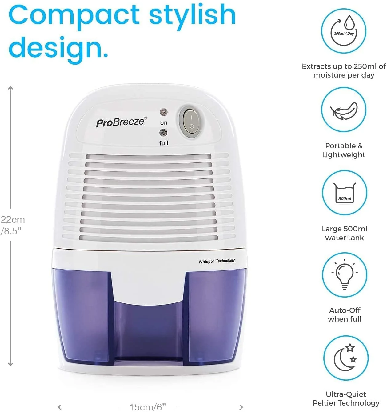 جاذب رطوبت هوای اتاق خواب بی صدا ZXM، رطوبت گیر کوچک داخلی، رطوبت گیر کوچک، خشک کردن اتاق از رطوبت