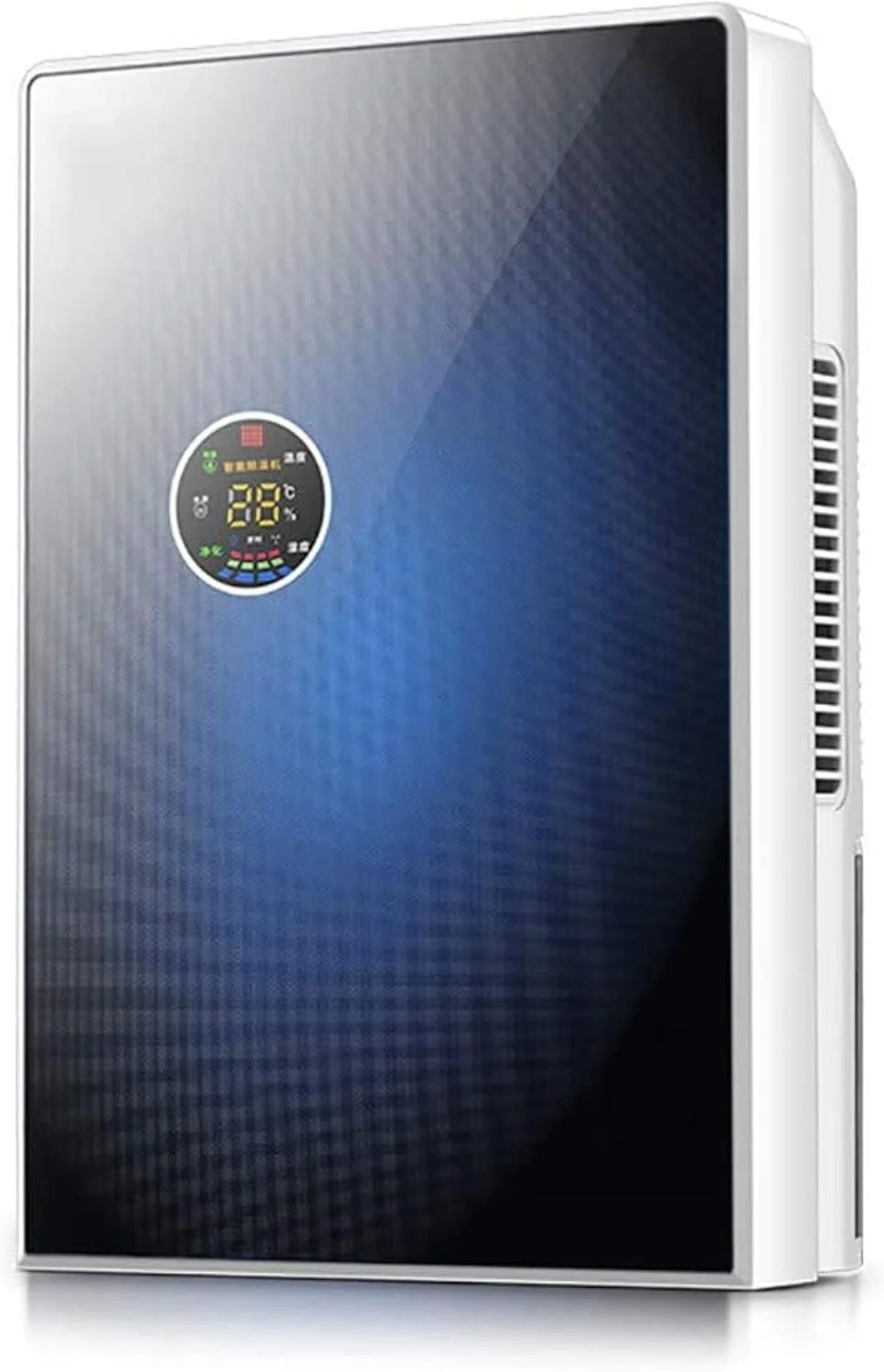 دستگاه رطوبت گیر MAHWTF سه در یک، جاذب رطوبت هوشمند خانگی، بدنه شیشه ای مقاوم، ظرفیت بزرگ 1.5 لیتری، مناسب برای حذف رطوبت، کپک و نم، مناسب آشپزخانه، اتاق خواب، دفتر، گاراژ، آبی