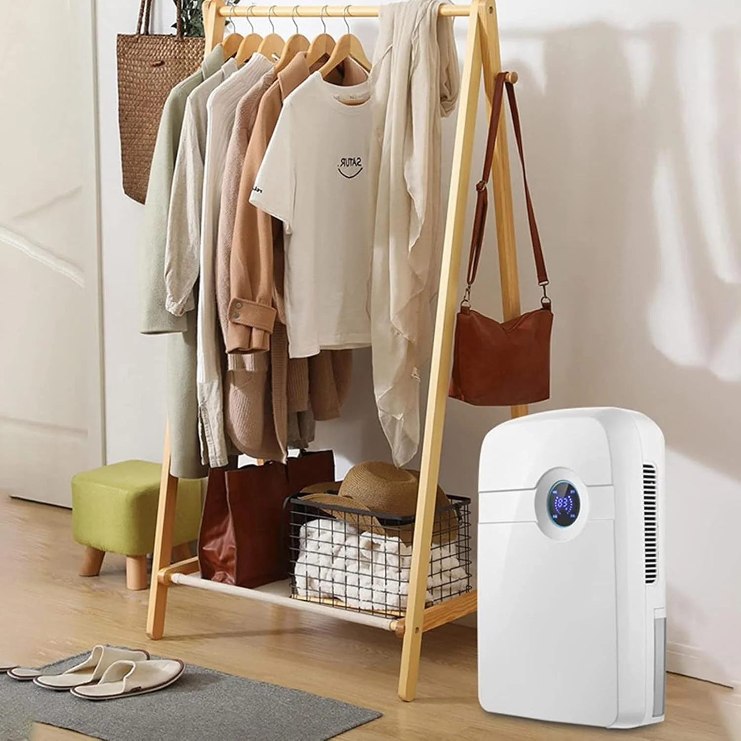 رطوبت گیر کوچک 2.5 لیتری MAHWTF مناسب فضای داخلی، جاذب رطوبت، دارای کنترل از راه دور/لوله آب خارجی، توقف خودکار هنگام پر شدن مخزن آب رطوبت گیر کوچک 2.5 لیتری MAHWTF مناسب فضای داخلی، جاذب رطوبت، دارای کنترل از راه دور/لوله آب خارجی، توقف خودکار هنگام پر شدن مخزن آب