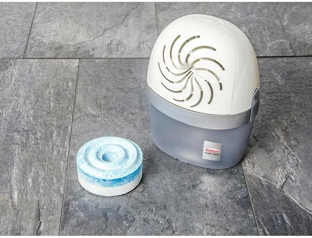 جاذب رطوبت یونی باند AERO 360º، رطوبت گیر فوق جاذب، کمک به جلوگیری از تراکم، کپک و بوی نامطبوع، جاذب رطوبت قابل شارژ، 1 دستگاه شامل 1 زبانه پرکننده 450 گرمی جاذب رطوبت یونی باند AERO 360º، رطوبت گیر فوق جاذب، کمک به جلوگیری از تراکم، کپک و بوی نامطبوع، جاذب رطوبت قابل شارژ، 1 دستگاه شامل 1 زبانه پرکننده 450 گرمی