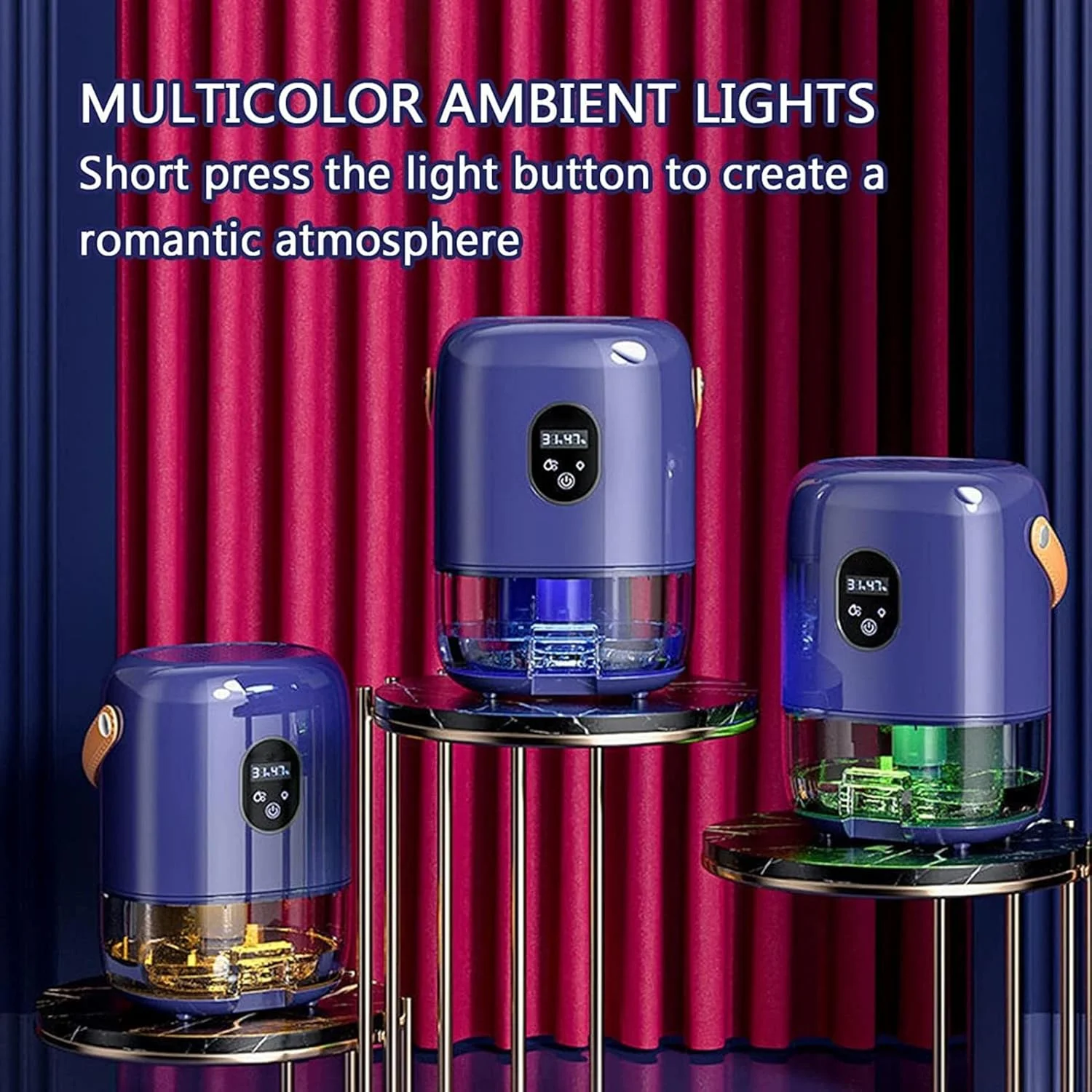 رطوبت گیر کوچک خانگی MAHWTF مدل 1 لیتری 40 وات، رطوبت ثابت هوشمند، دارای چراغ های رنگی، تشخیص دما و رطوبت، عاجی رطوبت گیر کوچک خانگی MAHWTF مدل 1 لیتری 40 وات، رطوبت ثابت هوشمند، دارای چراغ های رنگی، تشخیص دما و رطوبت، عاجی