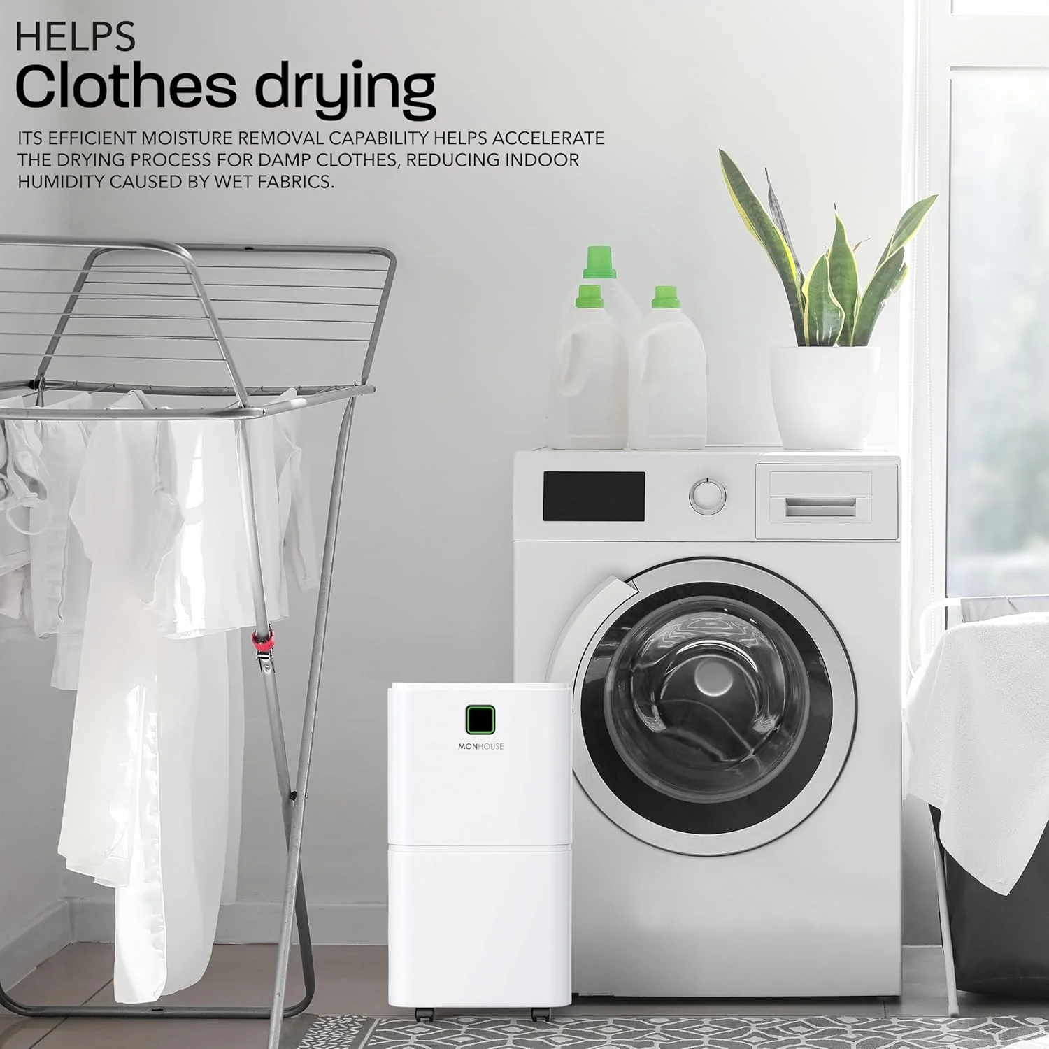 رطوبت گیر دیجیتال 12 لیتری MONHOUSE - حالت خواب، تایمر 24 ساعته برای خشک کردن لباس، اتاق خواب، زیرزمین، گاراژ و آشپزخانه - از بین برنده رطوبت، نم و تراکم قابل حمل - جذب کننده رطوبت بی صدا رطوبت گیر دیجیتال 12 لیتری MONHOUSE - حالت خواب، تایمر 24 ساعته برای خشک کردن لباس، اتاق خواب، زیرزمین، گاراژ و آشپزخانه - از بین برنده رطوبت، نم و تراکم قابل حمل - جذب کننده رطوبت بی صدا