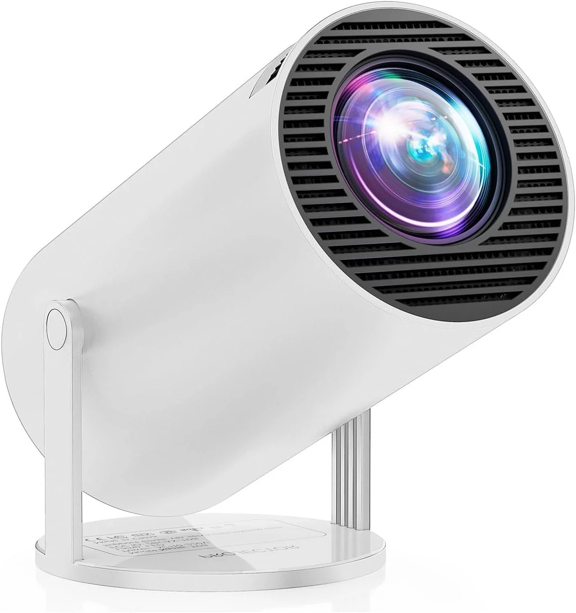 پروژکتور مینی وای فای بلوتوث – پروژکتور فیلم قابل حمل 1080P HD با روشنایی 10000 لومن، تصحیح خودکار کیستون، چرخش 180 درجه، سازگار با تی وی استیک، تلفن هوشمند، HDMI و USB