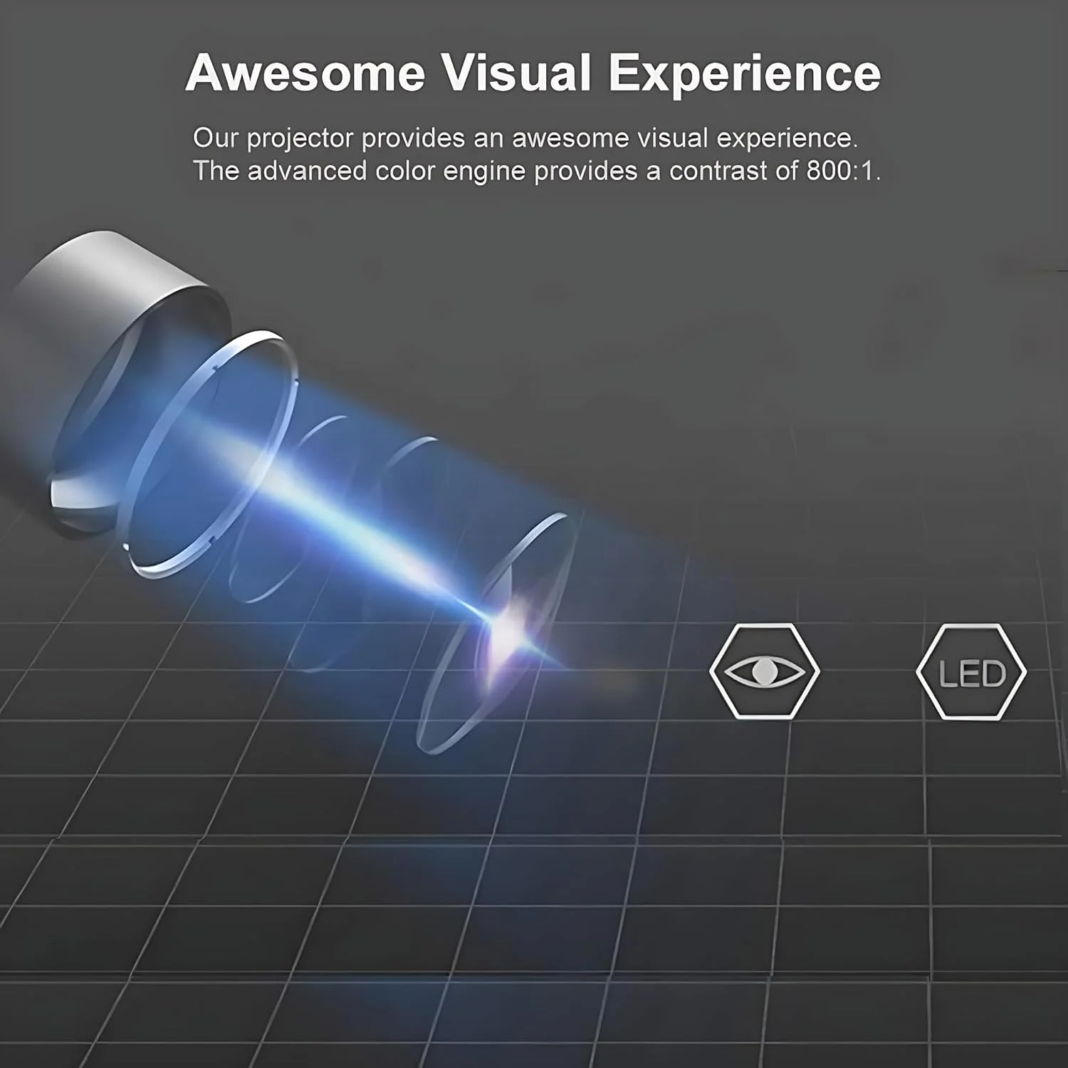 پروژکتور مینی قابل حمل MAKS & CO | پروژکتور ویدئویی HD با رابط های USB AV | کنترل از راه دور، پروژکتور ال سی دی LED با 400 لومن برای سینمای خانگی، فیلم های فضای باز، تلویزیون، مهمانی ها و بازی پروژکتور مینی قابل حمل MAKS & CO | پروژکتور ویدئویی HD با رابط های USB AV | کنترل از راه دور، پروژکتور ال سی دی LED با 400 لومن برای سینمای خانگی، فیلم های فضای باز، تلویزیون، مهمانی ها و بازی