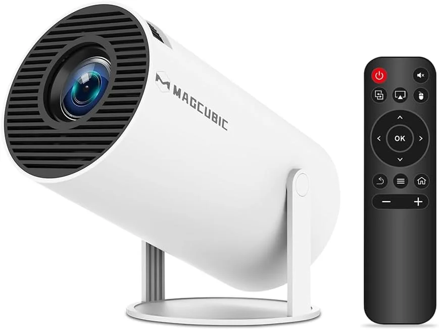 پروژکتور کوچک Magcubic با پشتیبانی از کیفیت 4K 1080P، پروژکتور قابل حمل WiFi6 بلوتوث 5.0 اندروید 11، پروژکتور هوشمند با تصحیح افقی خودکار، پروژکتور فیلم 180 درجه قابل چرخش مناسب برای تلفن پروژکتور کوچک Magcubic با پشتیبانی از کیفیت 4K 1080P، پروژکتور قابل حمل WiFi6 بلوتوث 5.0 اندروید 11، پروژکتور هوشمند با تصحیح افقی خودکار، پروژکتور فیلم 180 درجه قابل چرخش مناسب برای تلفن