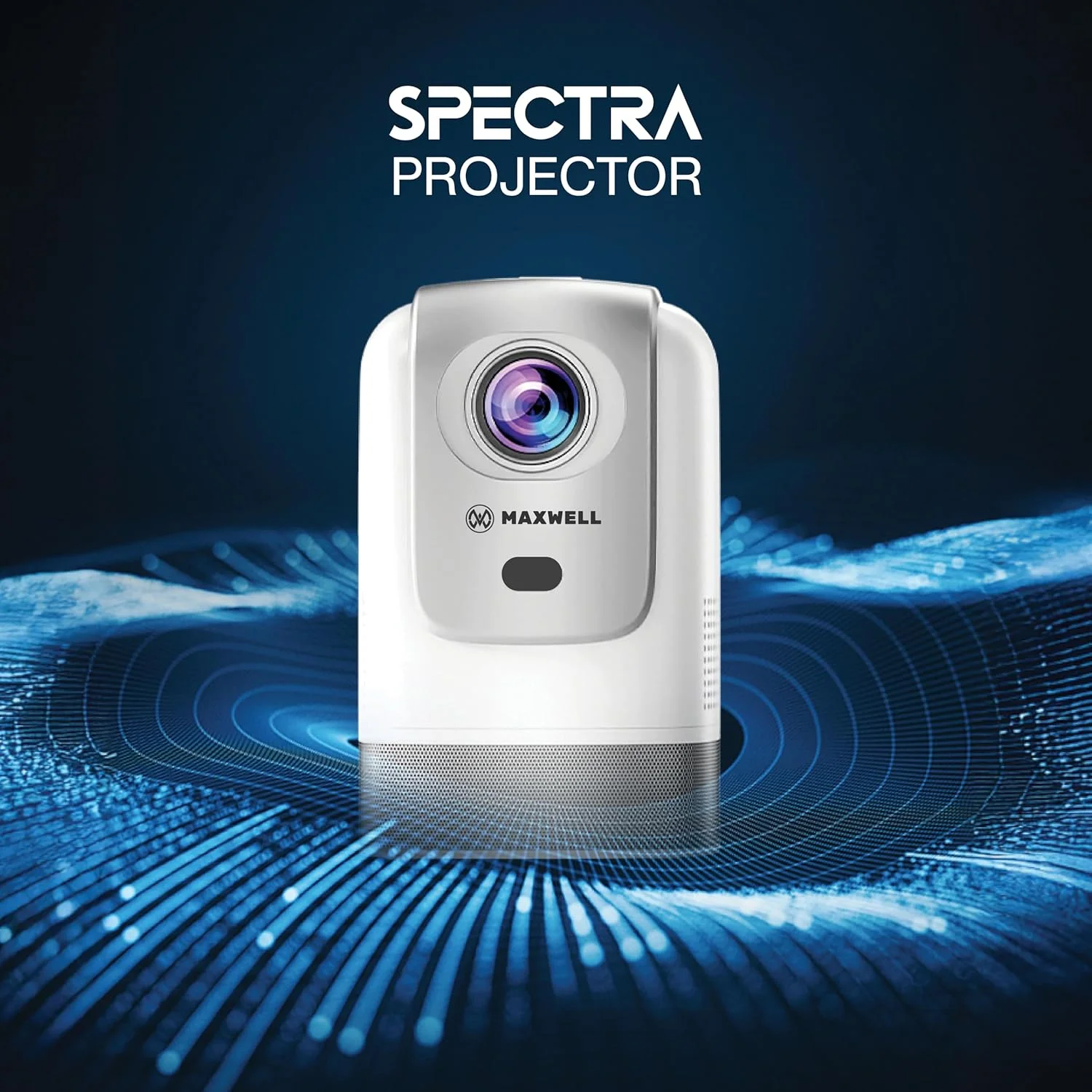 پروژکتور هوشمند مکسول Spectra با کیفیت 1080P و پشتیبانی از 4K، دارای بالابر مخفی، صفحه نمایش 100 اینچی، وای فای 5G، گیمبال چرخشی، مناسب برای سینمای خانگی و استفاده اداری پروژکتور هوشمند مکسول Spectra با کیفیت 1080P و پشتیبانی از 4K، دارای بالابر مخفی، صفحه نمایش 100 اینچی، وای فای 5G، گیمبال چرخشی، مناسب برای سینمای خانگی و استفاده اداری