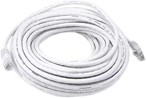 کابل شبکه اترنت 5 متری RJ45 Cat5e برای روتر، مودم، کامپیوتر - سفید کابل شبکه اترنت 5 متری RJ45 Cat5e برای روتر، مودم، کامپیوتر - سفید