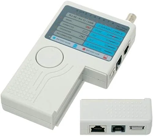 تستر کابل شبکه از راه دور 4 در 1 تلفن، RJ45 RJ11 BNC