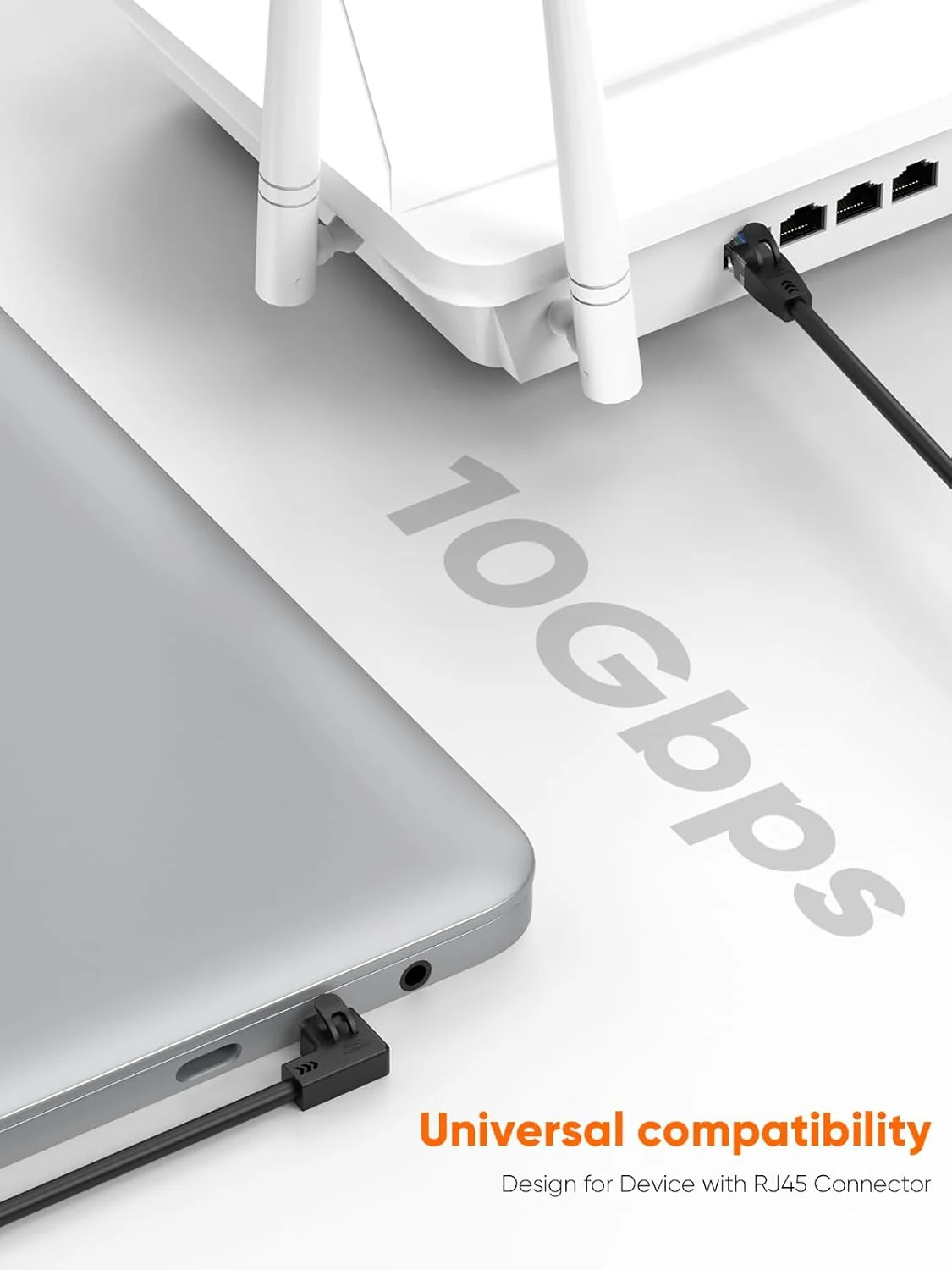 CableCreation Angle CAT6 Ethernet Patch Cable(10 Feet), Right Angled Lan Cable with 50U”Gold Plated Contact, Black Color CableCreation Angle CAT6 Ethernet Patch Cable(10 Feet), Right Angled Lan Cable with 50U”Gold Plated Contact, Black Color