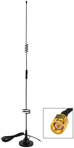 آنتن شبکه CHENCHUAN با کابل کامپیوتر 11DBi 3G/GSM/CDMA (کانکتور SSMB) آنتن شبکه وای فای (رنگ: مشکی)