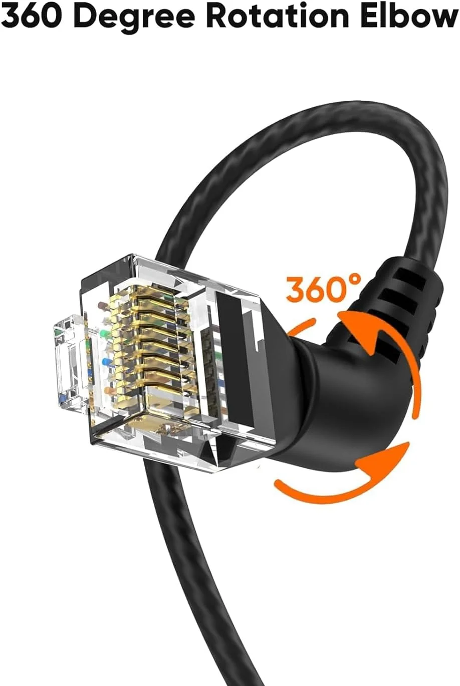 کابل شبکه CAT6A اترنت CableCreation مدل UTP Booted، کابل شبکه CAT6A LAN با قابلیت چرخش 360 درجه با کانکتور RJ45، سیم اتصال 32AWG 10Gbps 500MHz با سرعت بالا برای بازی، PS5، Xbox، مودم، کامپیوتر، 1.5 متر/5 فوت کابل شبکه CAT6A اترنت CableCreation مدل UTP Booted، کابل شبکه CAT6A LAN با قابلیت چرخش 360 درجه با کانکتور RJ45، سیم اتصال 32AWG 10Gbps 500MHz با سرعت بالا برای بازی، PS5، Xbox، مودم، کامپیوتر، 1.5 متر/5 فوت