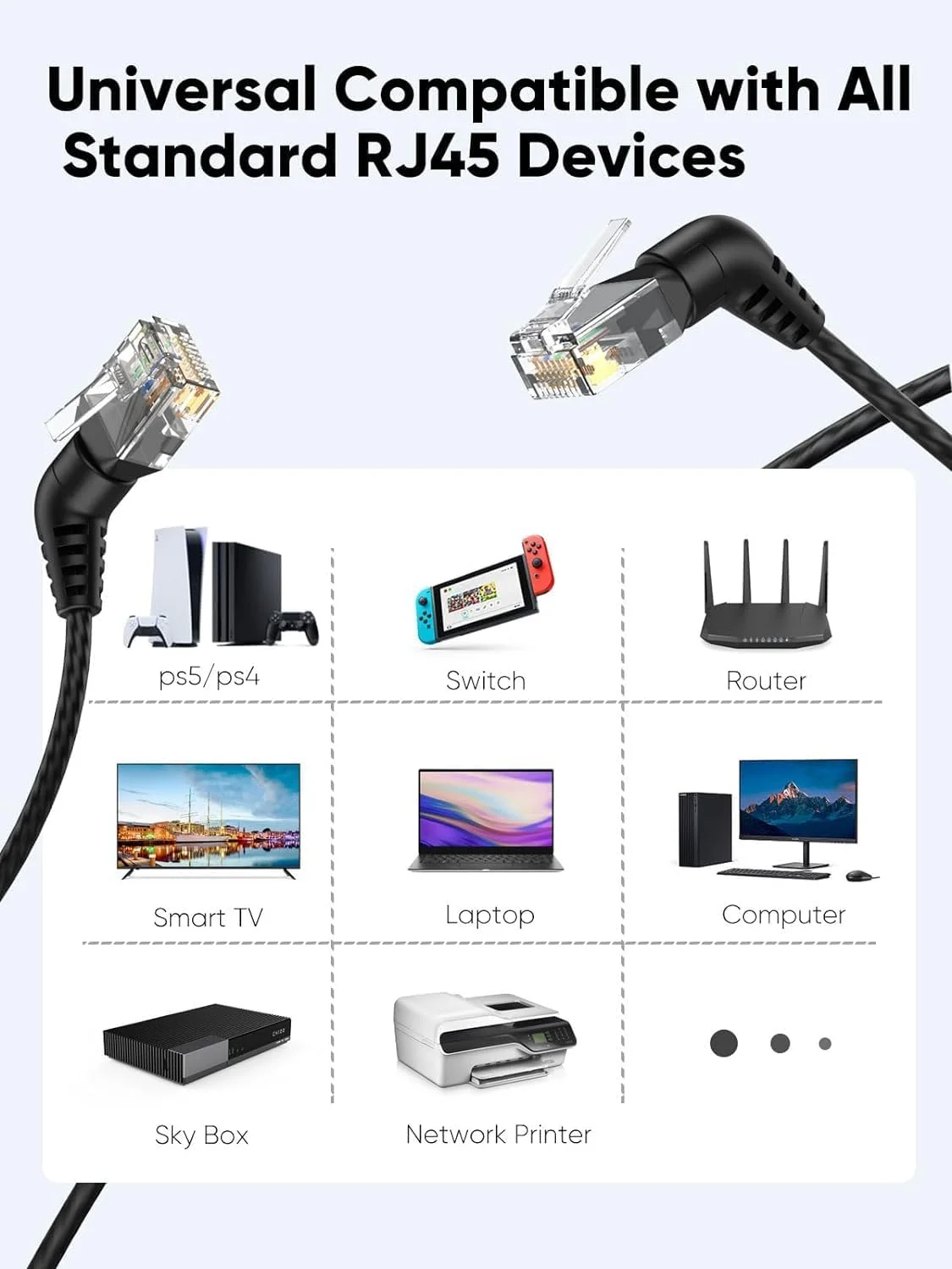 کابل شبکه CAT6A اترنت CableCreation مدل UTP Booted، کابل شبکه CAT6A LAN با قابلیت چرخش 360 درجه با کانکتور RJ45، سیم اتصال 32AWG 10Gbps 500MHz با سرعت بالا برای بازی، PS5، Xbox، مودم، کامپیوتر، 1.5 متر/5 فوت کابل شبکه CAT6A اترنت CableCreation مدل UTP Booted، کابل شبکه CAT6A LAN با قابلیت چرخش 360 درجه با کانکتور RJ45، سیم اتصال 32AWG 10Gbps 500MHz با سرعت بالا برای بازی، PS5، Xbox، مودم، کامپیوتر، 1.5 متر/5 فوت