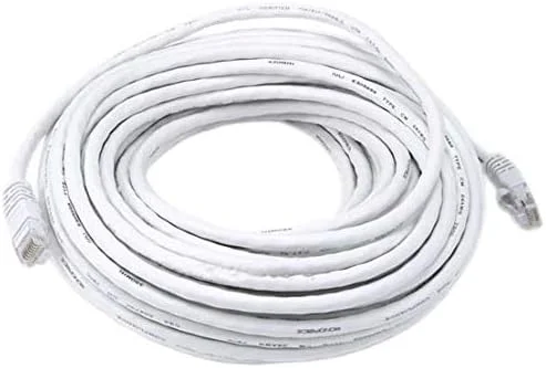 کابل شبکه اترنت 10 متری RJ45 Cat5e برای روتر، مودم، کامپیوتر، سفید