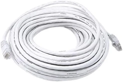 کابل شبکه اترنت RJ45 Cat5e به طول 10 متر، مناسب برای اتصال روتر، مودم، کامپیوتر و دستگاه های دیگر - سفید کابل شبکه اترنت RJ45 Cat5e به طول 10 متر، مناسب برای اتصال روتر، مودم، کامپیوتر و دستگاه های دیگر - سفید