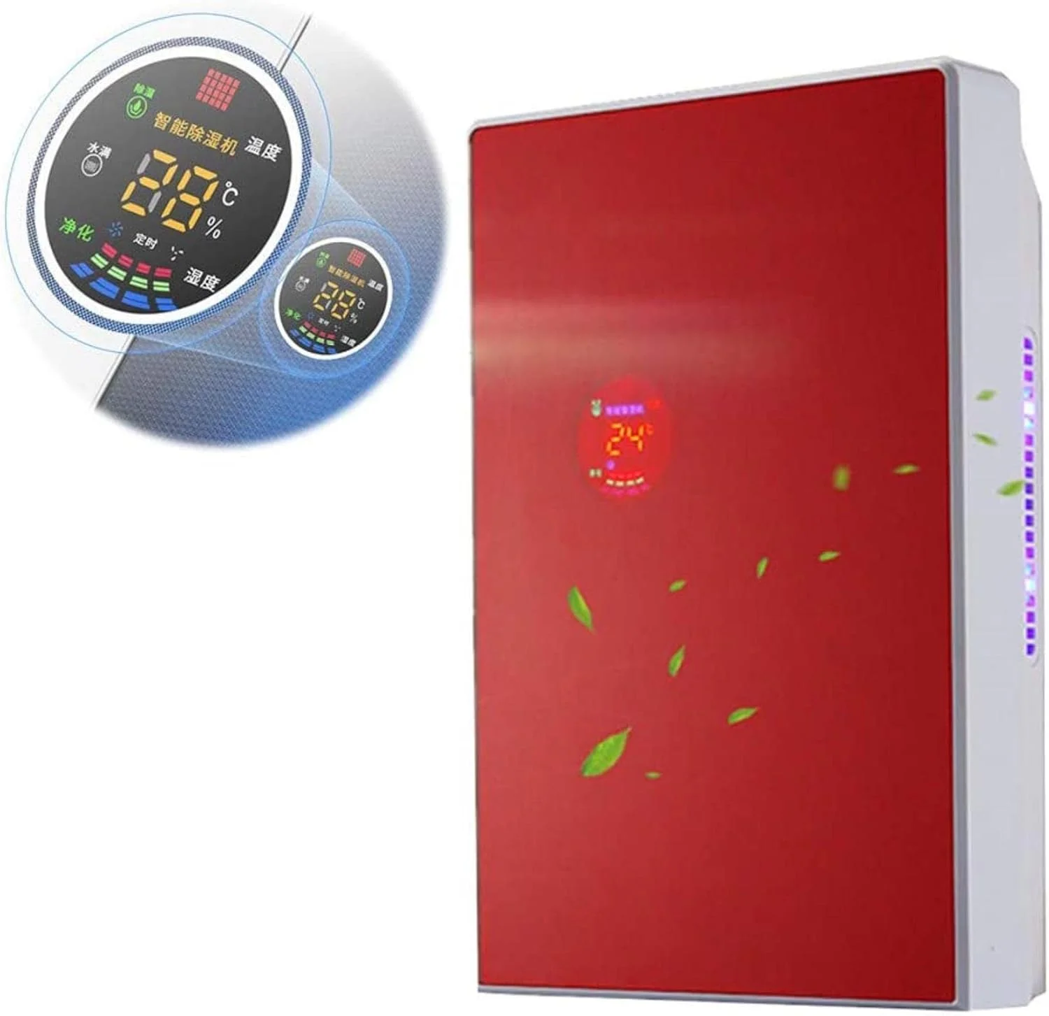 رطوبت گیر MAHWTF با ظرفیت 1500 میلی لیتر، سیستم رطوبت گیری هوشمند، تصفیه سه گانه رطوبت گیری، خاموش شدن خودکار در صورت پر شدن آب، مناسب برای 20 متر مربع، مناسب برای زیرزمین، اتاق نشیمن، اتاق مطالعه، گاراژ، آبی