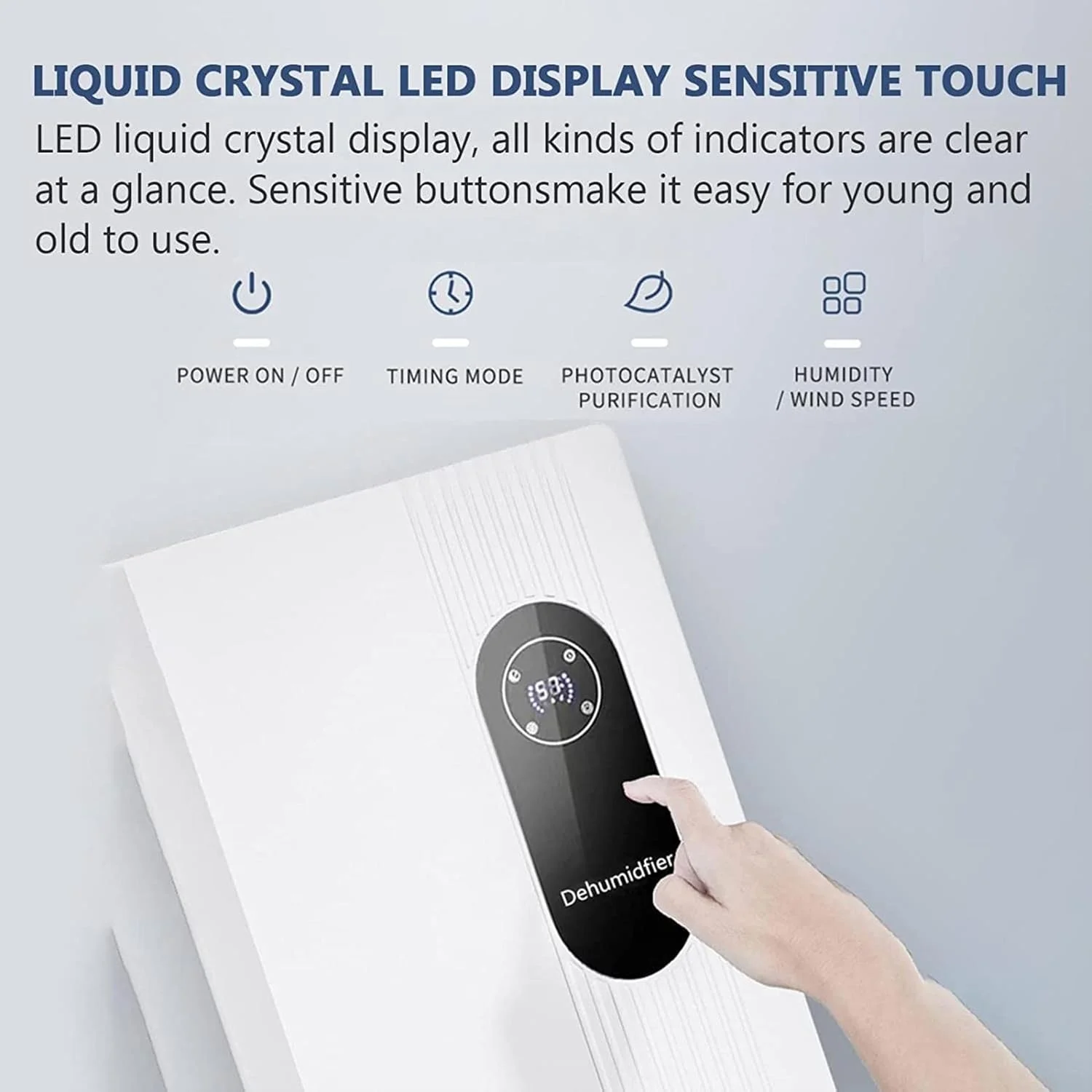 رطوبت گیر 2.2 لیتری 42 واتی MAHWTF، با کنترل از راه دور/لوله آب خارجی، بی صدا/کنترل از راه دور/تایمر، برای جذب رطوبت زیرزمین