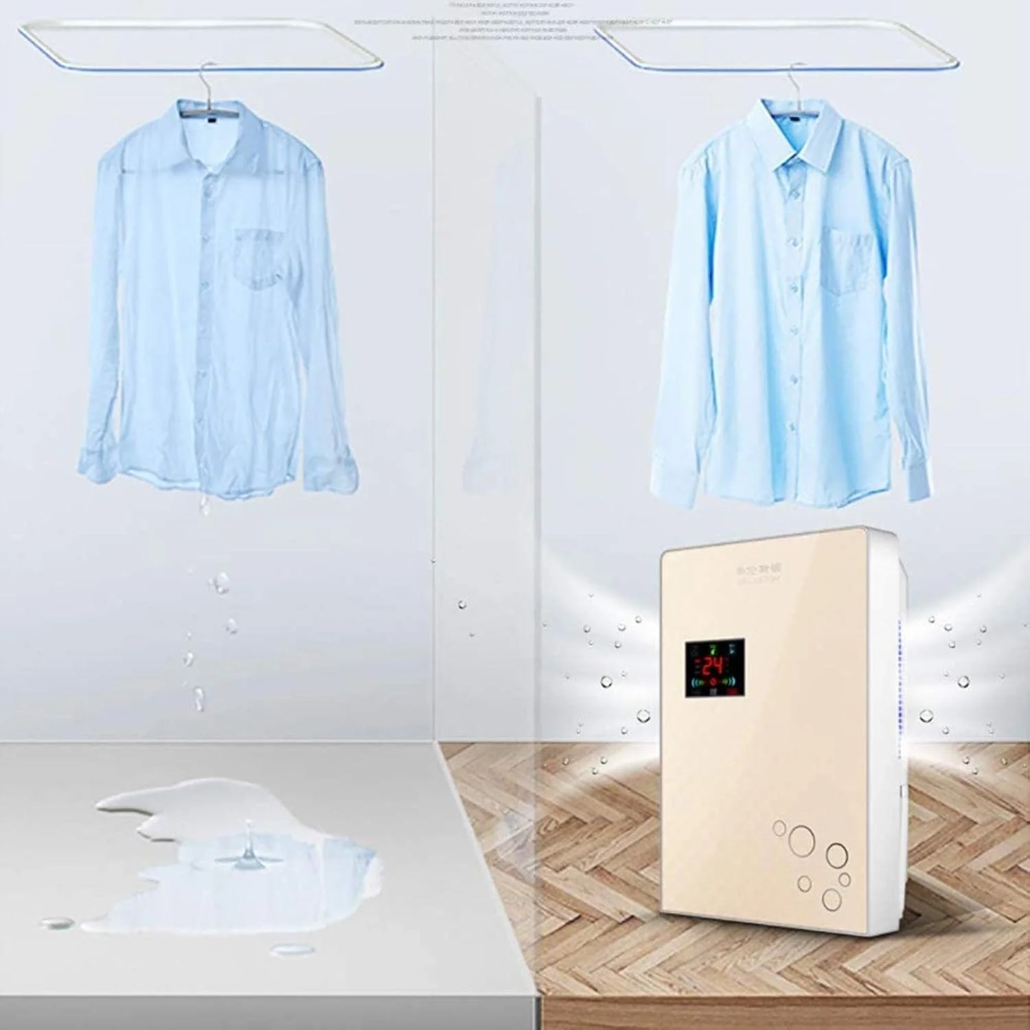 دستگاه رطوبت گیر و خشک کن 5 در 1 دوگانه MAHWTF (2.2 لیتر)، رطوبت زدایی کارآمد، فوق العاده بی صدا، خاموش شدن خودکار - ایده آل برای رطوبت و تراکم در خانه دستگاه رطوبت گیر و خشک کن 5 در 1 دوگانه MAHWTF (2.2 لیتر)، رطوبت زدایی کارآمد، فوق العاده بی صدا، خاموش شدن خودکار - ایده آل برای رطوبت و تراکم در خانه