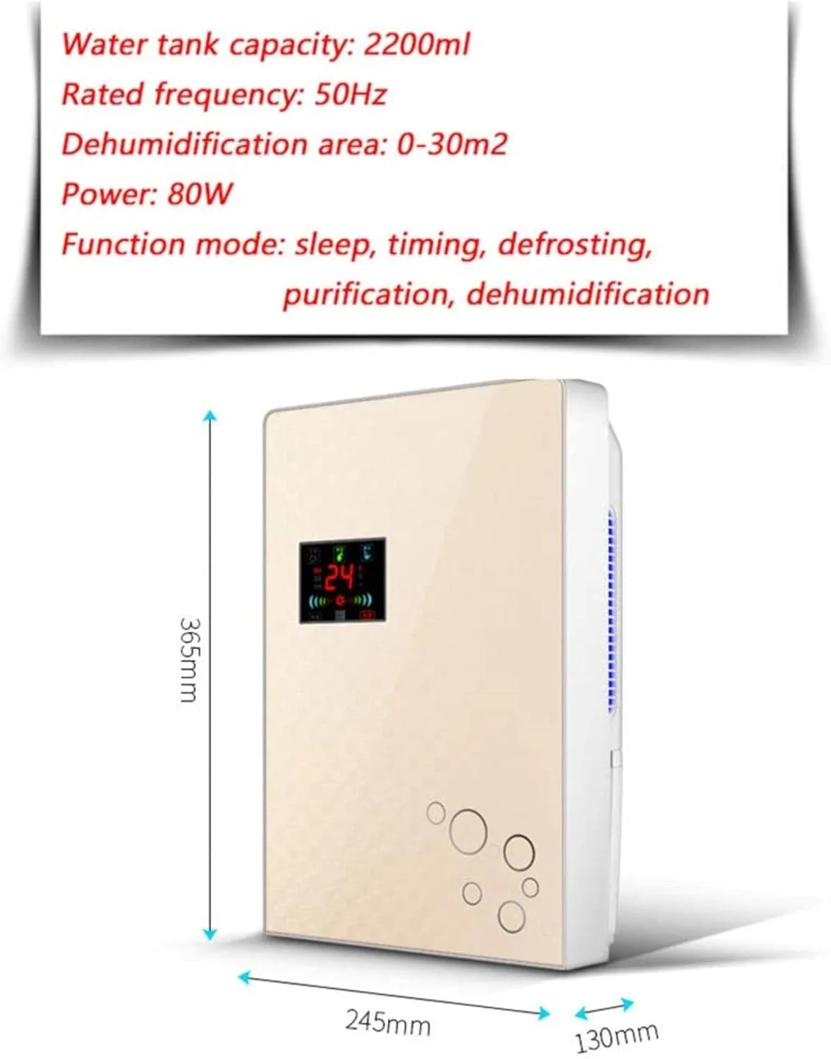 دستگاه رطوبت گیر و خشک کن 5 در 1 دوگانه MAHWTF (2.2 لیتر)، رطوبت زدایی کارآمد، فوق العاده بی صدا، خاموش شدن خودکار - ایده آل برای رطوبت و تراکم در خانه دستگاه رطوبت گیر و خشک کن 5 در 1 دوگانه MAHWTF (2.2 لیتر)، رطوبت زدایی کارآمد، فوق العاده بی صدا، خاموش شدن خودکار - ایده آل برای رطوبت و تراکم در خانه
