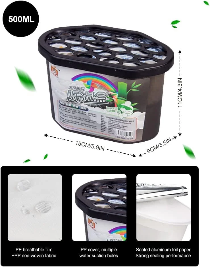 هومارکت رطوبت گیر خانگی جاذب رطوبت زغال فعال و از بین برنده بو، ضد کپک و خوشبو کننده رطوبت گیر کمد لباس (6 عددی) هومارکت رطوبت گیر خانگی جاذب رطوبت زغال فعال و از بین برنده بو، ضد کپک و خوشبو کننده رطوبت گیر کمد لباس (6 عددی)