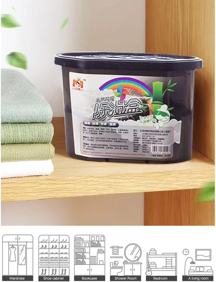 هومارکت رطوبت گیر خانگی جاذب رطوبت زغال فعال و از بین برنده بو، ضد کپک و خوشبو کننده رطوبت گیر کمد لباس (6 عددی) هومارکت رطوبت گیر خانگی جاذب رطوبت زغال فعال و از بین برنده بو، ضد کپک و خوشبو کننده رطوبت گیر کمد لباس (6 عددی)