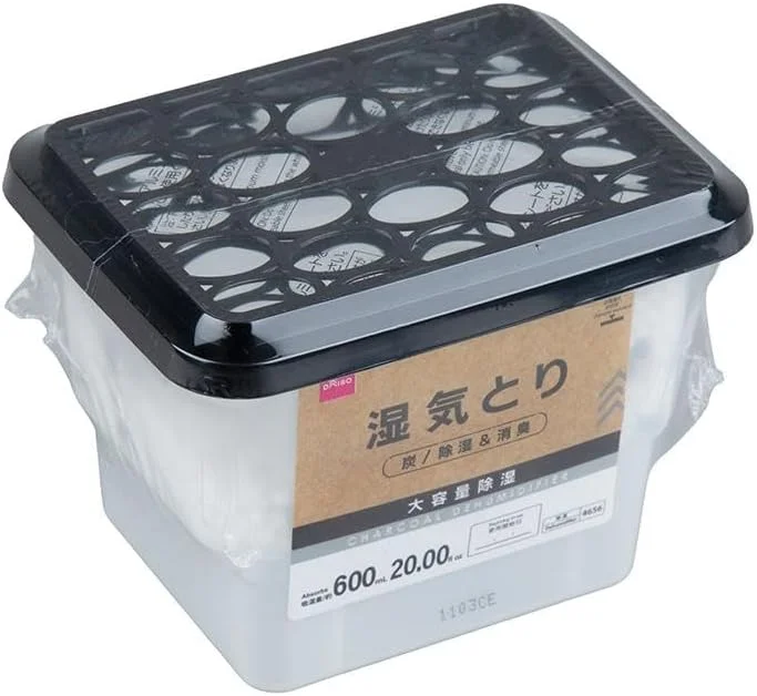 رطوبت گیر ذغالی جاذب دایسو، مشکی و خاکستری (600 میلی لیتر) رطوبت گیر ذغالی جاذب دایسو، مشکی و خاکستری (600 میلی لیتر)