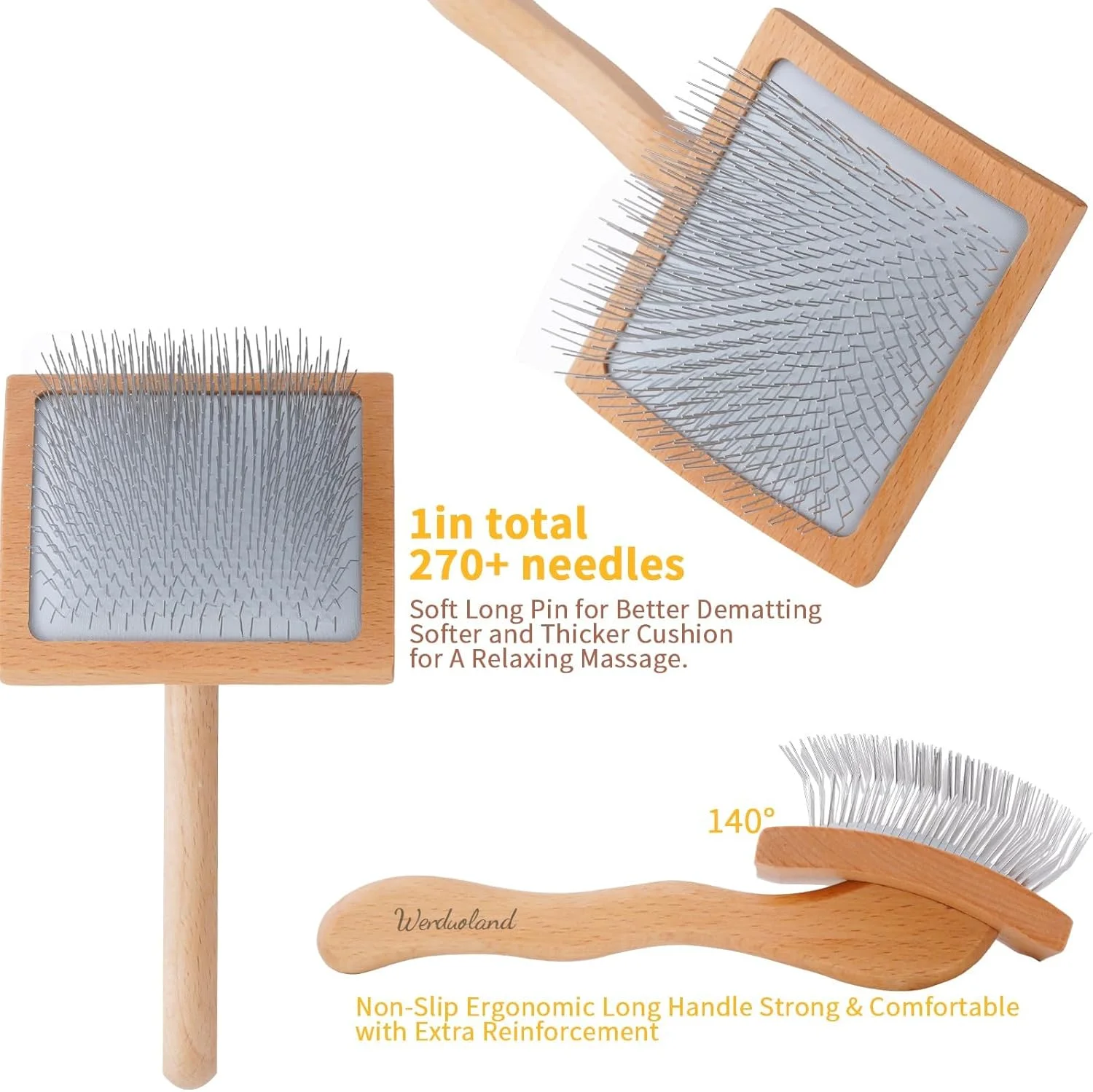 برس نرم کننده سگ Werduoland برای سگ های مو بلند، برس Doodle برای سگ ها، برس نرم کننده سگ بزرگ برای Goldendoodle ها با دسته چوبی جامد ارگونومیک، برس نظافت موی بلند برای سگ ها، چوب برس نرم کننده سگ Werduoland برای سگ های مو بلند، برس Doodle برای سگ ها، برس نرم کننده سگ بزرگ برای Goldendoodle ها با دسته چوبی جامد ارگونومیک، برس نظافت موی بلند برای سگ ها، چوب