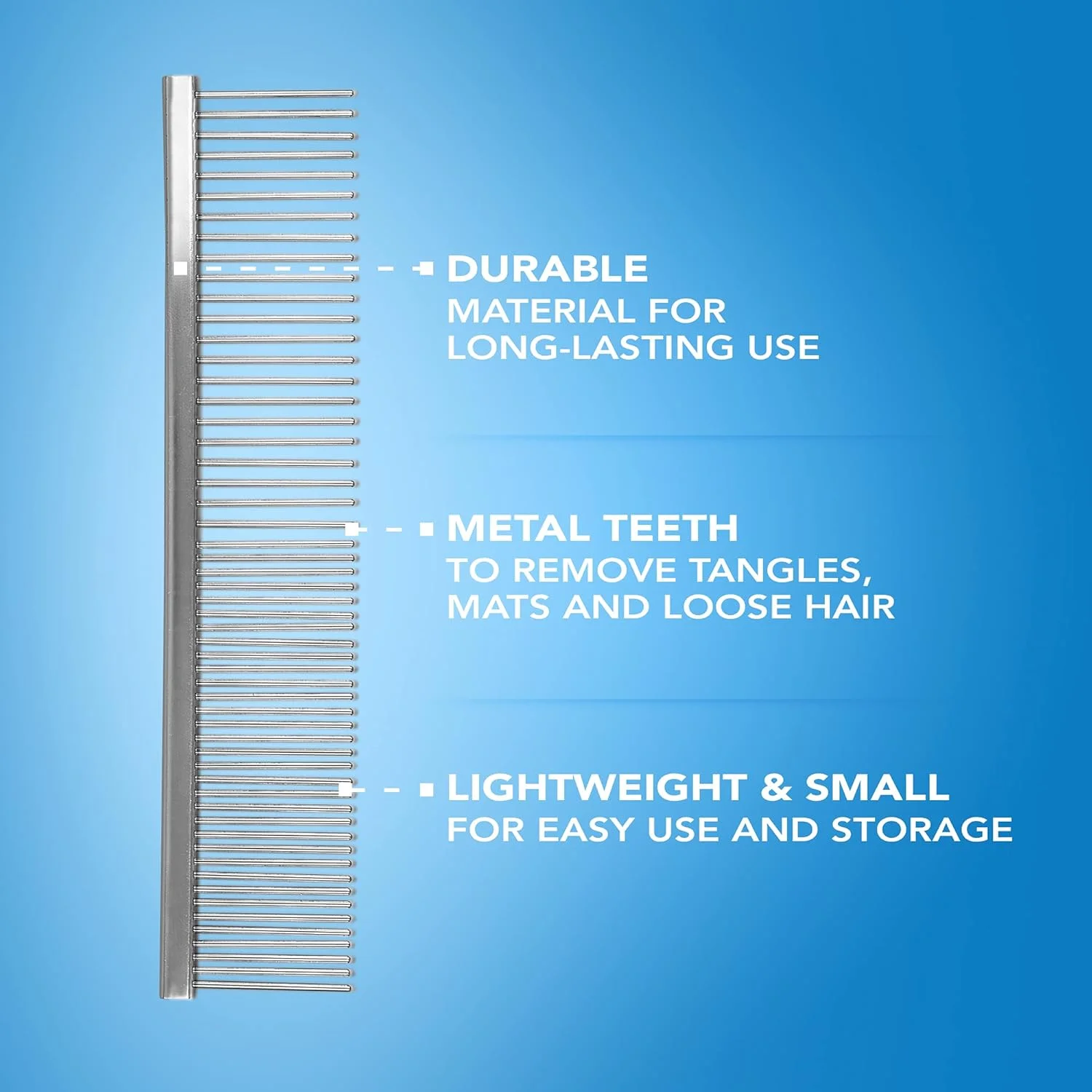 شانه فلزی حیوانات خانگی وال، 15 سانتی متر شانه فلزی حیوانات خانگی وال، 15 سانتی متر