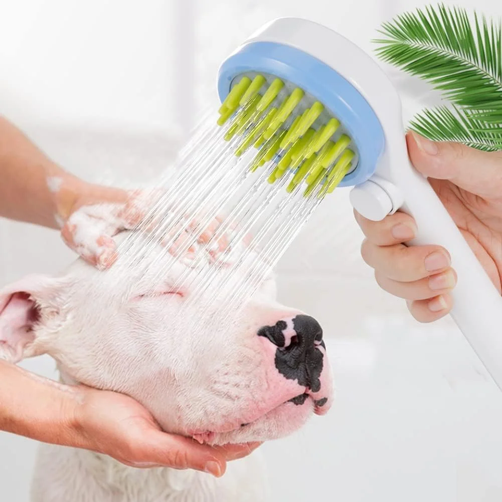 دوش حیوانات خانگی Vsell24، سر دوش برس حمام حیوانات خانگی برای حمام کردن، نظافت، ماساژ و موارد دیگر در داخل و خارج از خانه برای گربه ها و سگ ها