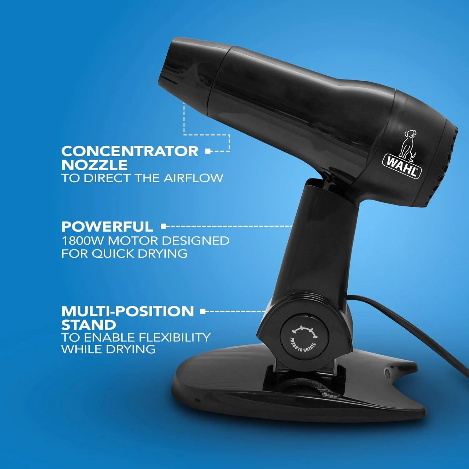 سشوار مو وال با پایه، سشوار حیوانات خانگی، سشوار برای سگ ها، سشوار با پایه بدون نیاز به دست، چند حالته، سه تنظیمات قدرت، سبک وزن، دمنده قابل حمل برای نظافت سشوار مو وال با پایه، سشوار حیوانات خانگی، سشوار برای سگ ها، سشوار با پایه بدون نیاز به دست، چند حالته، سه تنظیمات قدرت، سبک وزن، دمنده قابل حمل برای نظافت