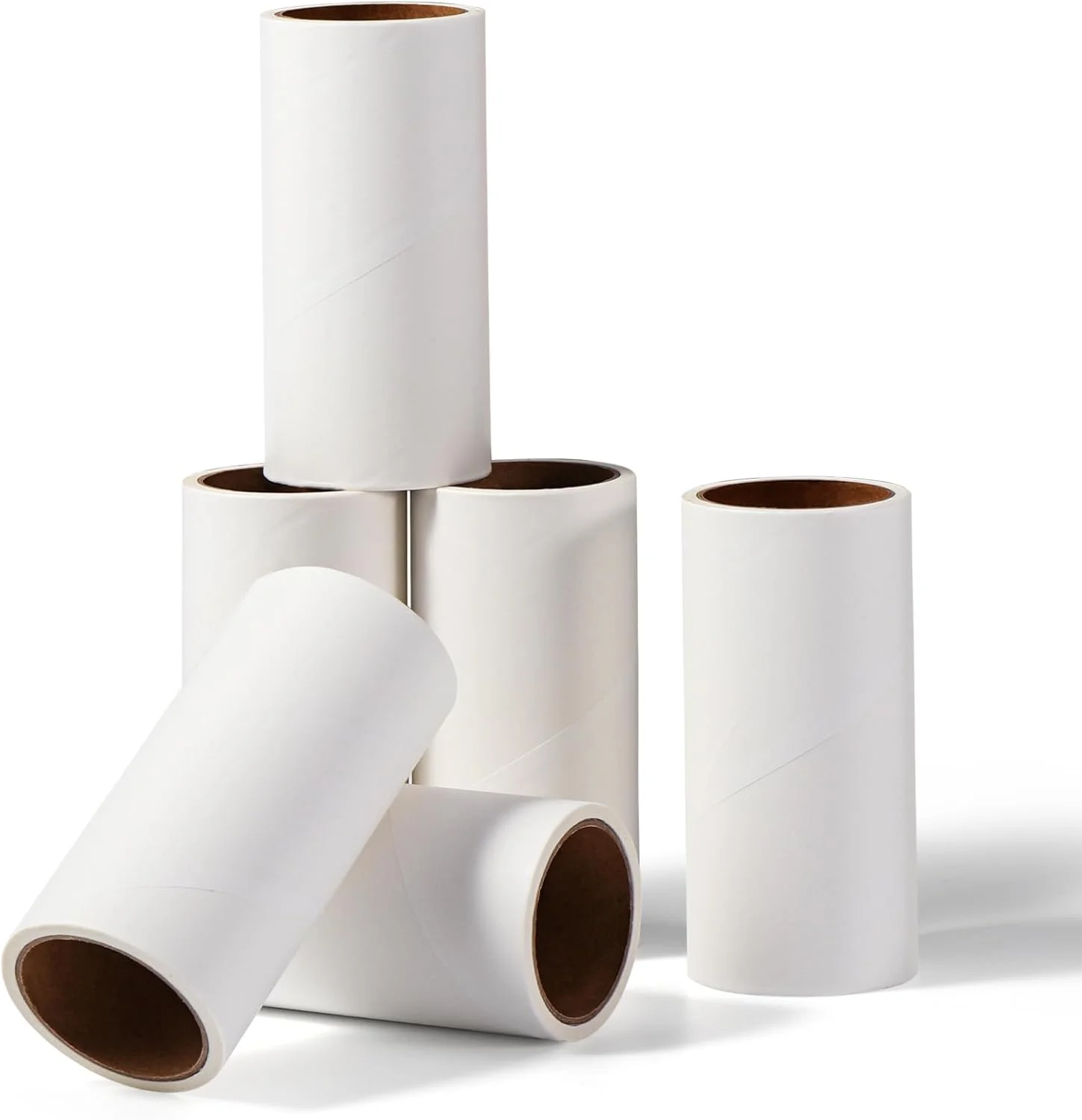 غلتک چسب موی حیوانات خانگی Vinabo، 6 رول یدکی، 360 برگه، جنس پلی پروپیلن، قابل استفاده مجدد، برای لباس، تخت، فرش، گربه/سگ