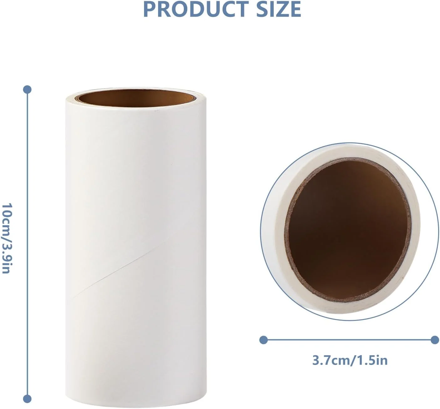 غلتک چسب موی حیوانات خانگی Vinabo، 6 رول یدکی، 360 برگه، جنس پلی پروپیلن، قابل استفاده مجدد، برای لباس، تخت، فرش، گربه/سگ