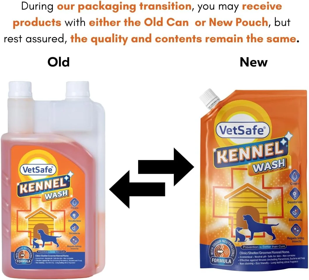 مایع شستشوی کنل VetSafe | ۴۰۰۰ میلی لیتر | تمیز کننده کنل | تمیز کننده کف حیوانات خانگی | خوشبو کننده محوطه حیوانات خانگی | خنثی کننده بو | ضد میکروب | ضد عفونی کننده | فوق غلیظ | قدرت پرتقال