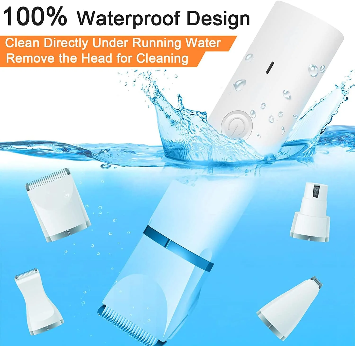 ست پیرایش سگ Veeconn، ماشین اصلاح مو - کم صدا، موزن پنجه - قابل شارژ - بی سیم، سوهان ناخن بی صدا، ریش تراش برای گربه ها و سایر حیوانات خانگی