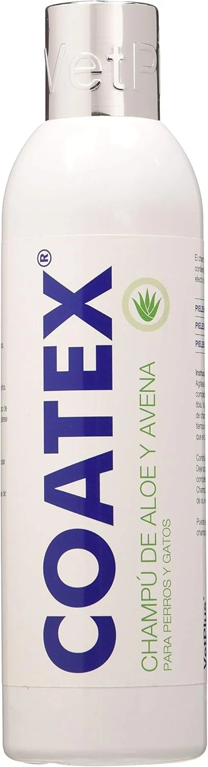 شامپو آلوئه ورا و جو دوسر VetPlus Coatex - 250 میلی لیتر