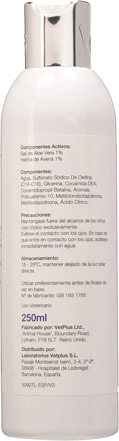 شامپو آلوئه ورا و جو دوسر VetPlus Coatex - 250 میلی لیتر
