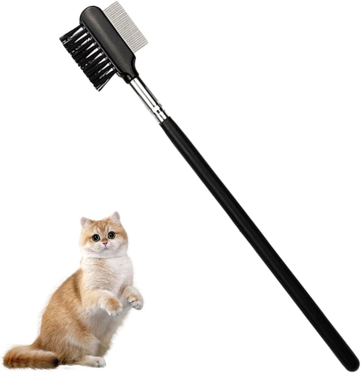 شانه پاک کننده لکه اشک UNVOJL، شانه نظافت سگ، شانه پاک کننده لکه اشک چشم سگ، شانه دو طرفه پاک کننده لکه اشک برای سگ ها و گربه ها