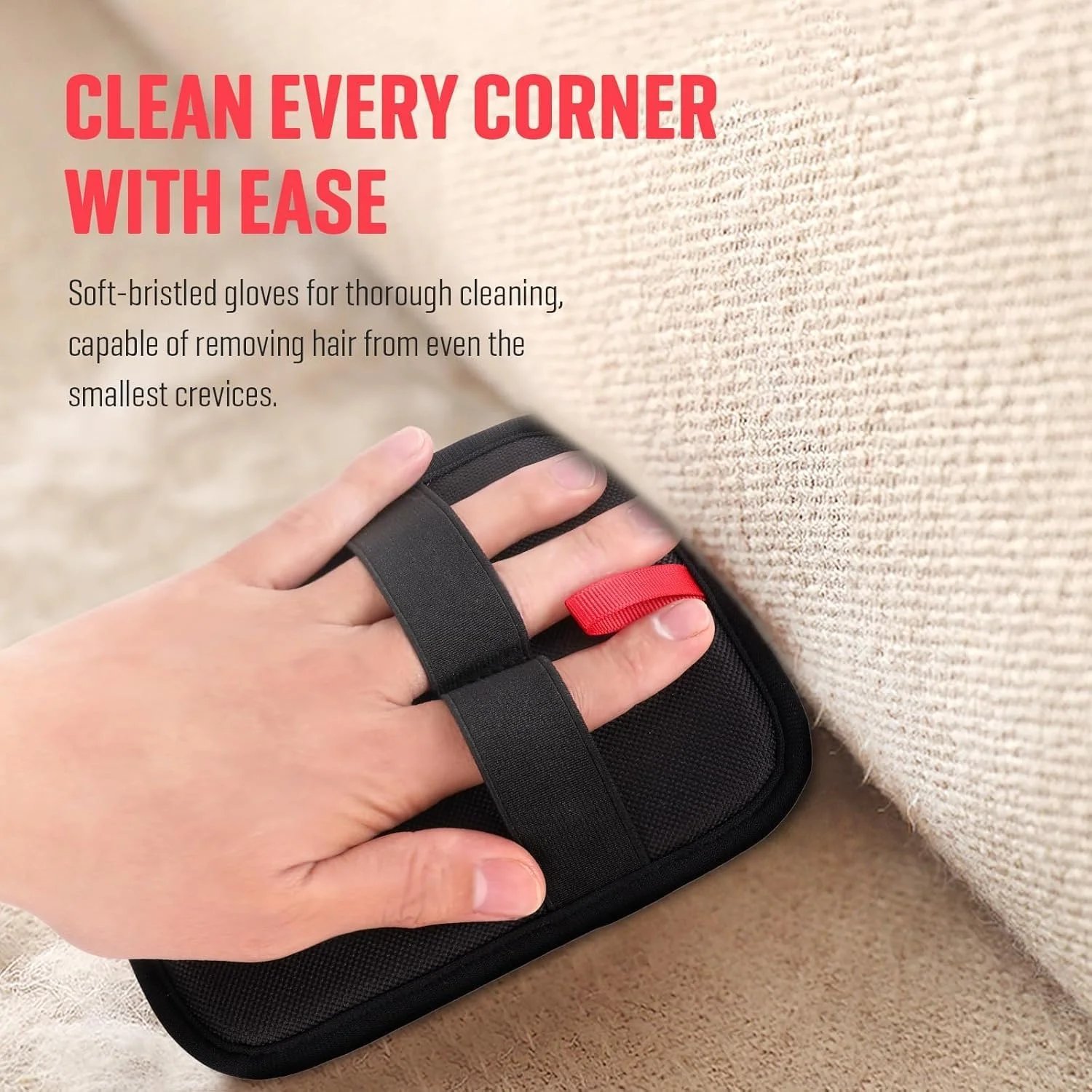 ابزار حذف موی حیوانات خانگی Uniiking®، دستکش حذف موی حیوانات خانگی الکترواستاتیک برای گربه ها و سگ ها، ابزار حذف موی حیوانات قابل استفاده مجدد برای لباس، مبل، فرش، صندلی ماشین، دستکش نظافت گربه