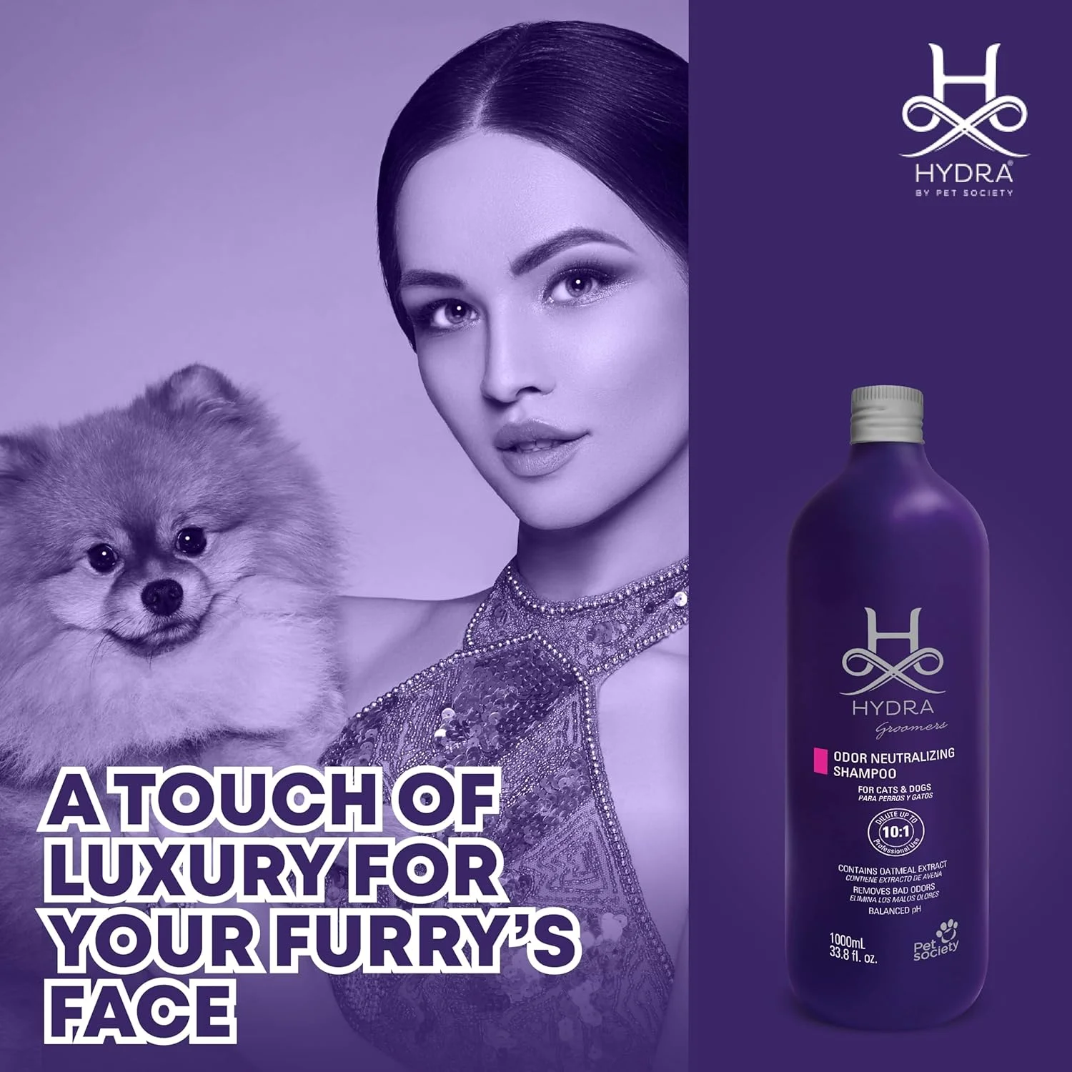 با شامپو خنثی کننده بوی سگ هیدرا گرومر، 1 لیتری، یک دستگاه دافع کنه و کک اولتراسونیک رایگان دریافت کنید. از بین برنده بو، ایجاد رایحه ای تازه و ماندگار، متعادل کننده PH، آبکشی آسان، فرمول خشک شونده سریع